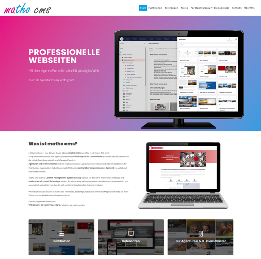 Matho Cms Website Preview